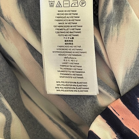 MICHAEL Michael Kors navy, pink & white tulip split maxi skirt - Picture 9 of 10